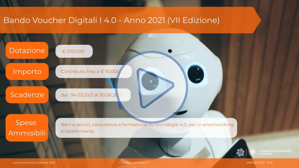 Bando Cosenza Voucher Digitali I4.0 – Anno 2021